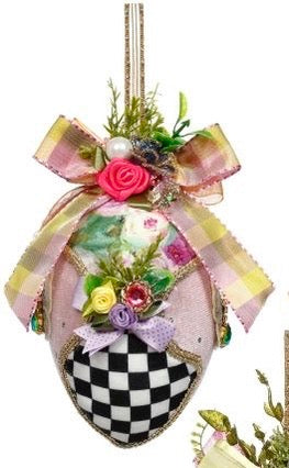 Mark Roberts Fabric Jeweled Easter Egg - 6”