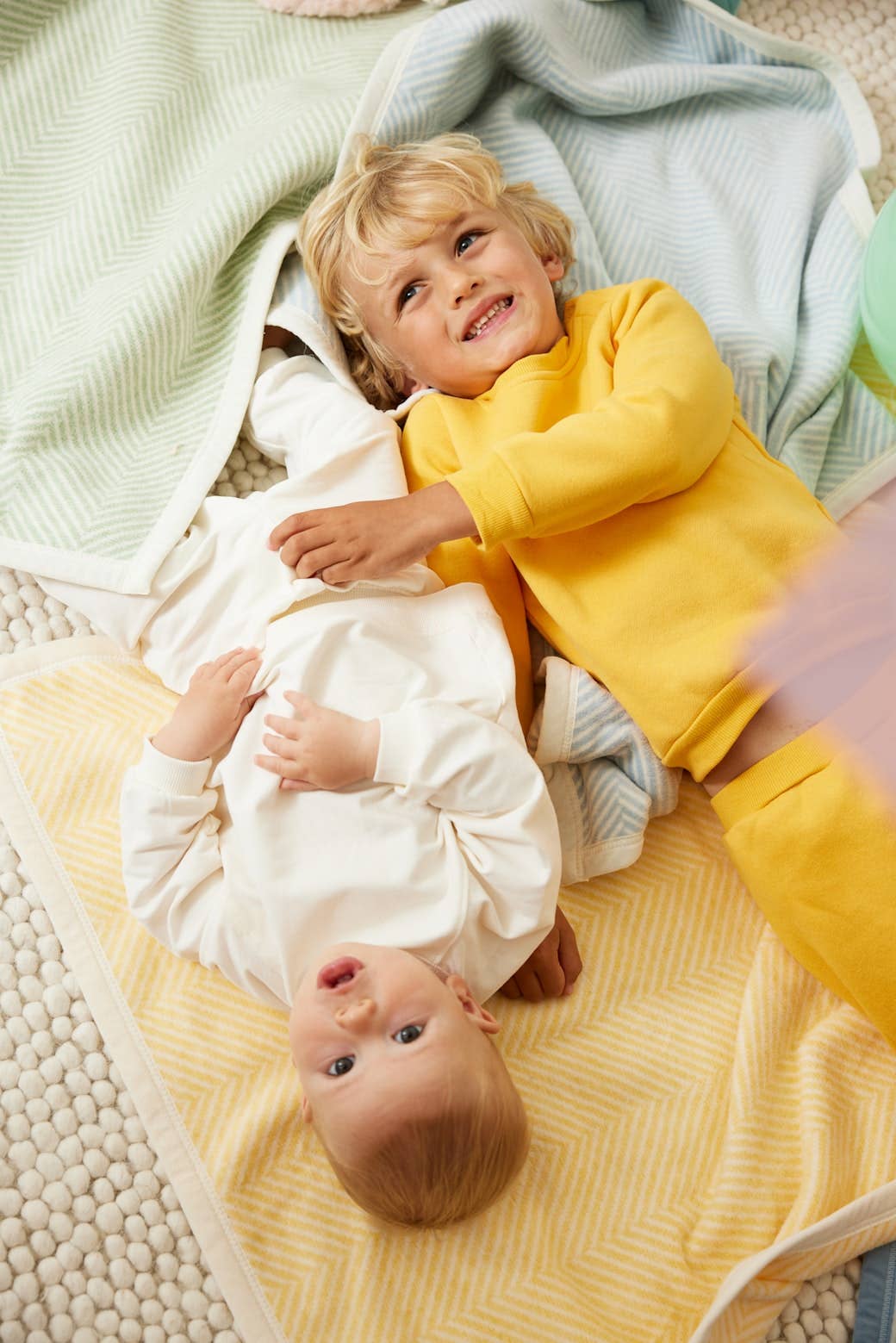 ChappyWrap - Harborview Herringbone Butter Yellow Mini Blanket