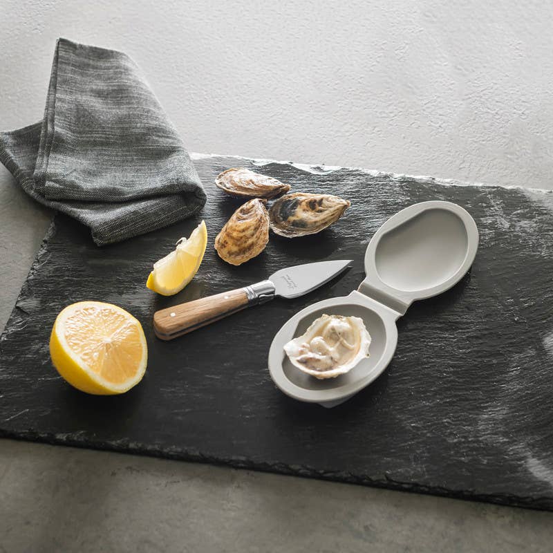 French Home - Laguiole Oyster Shucking Knife Set with Silicone Holder