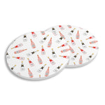 Toss Designs - Ceramic Coasters S/4 - Pink Champagne Repeat