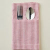 Red Seersucker Napkin