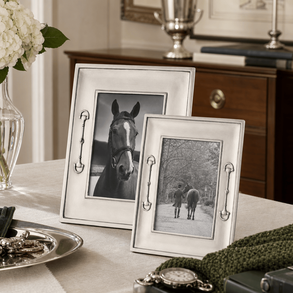 Equestrian Bit Pewter Photo Frame 5x7