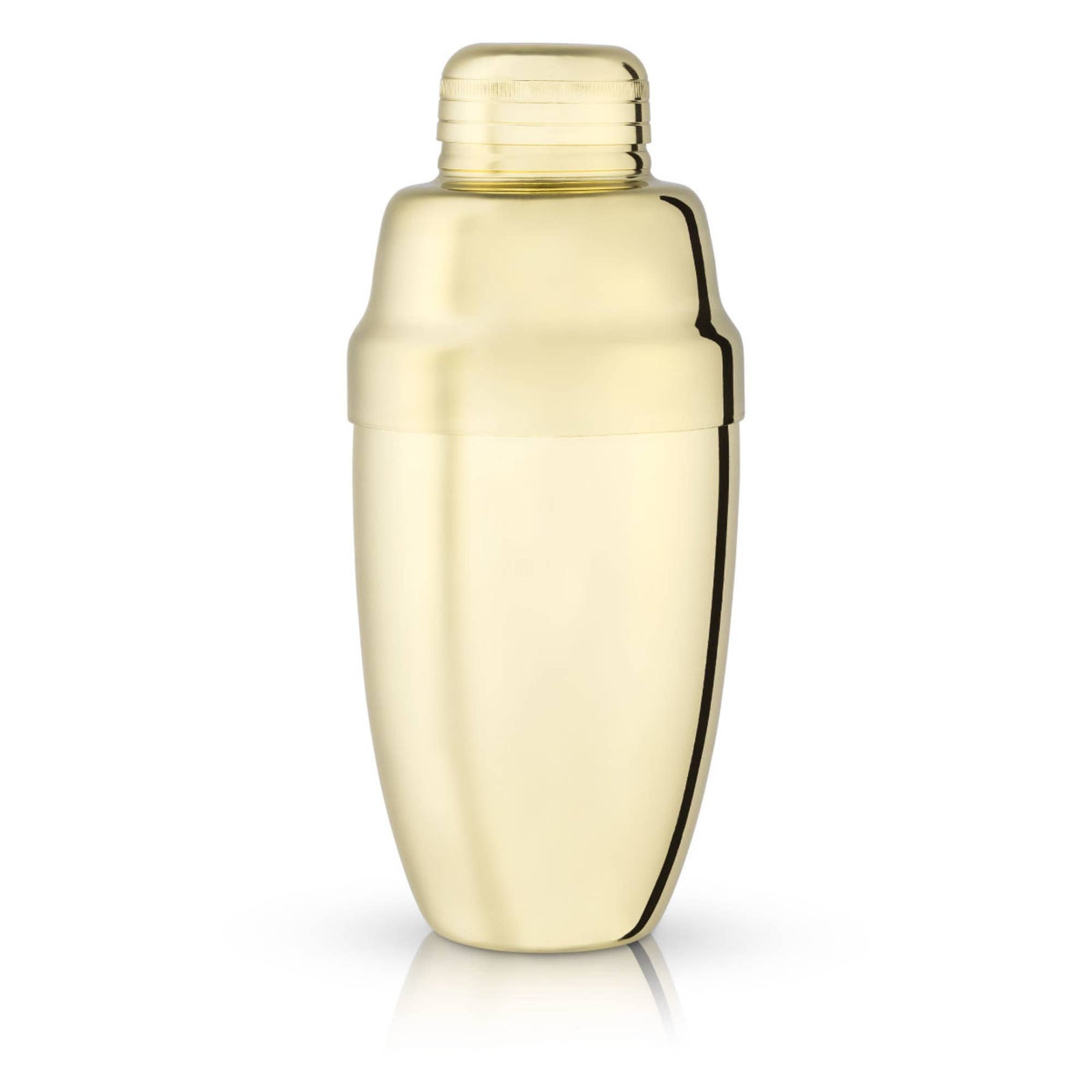 Viski - Belmont™ Gold Plated Heavyweight Cocktail Shaker w Strainer