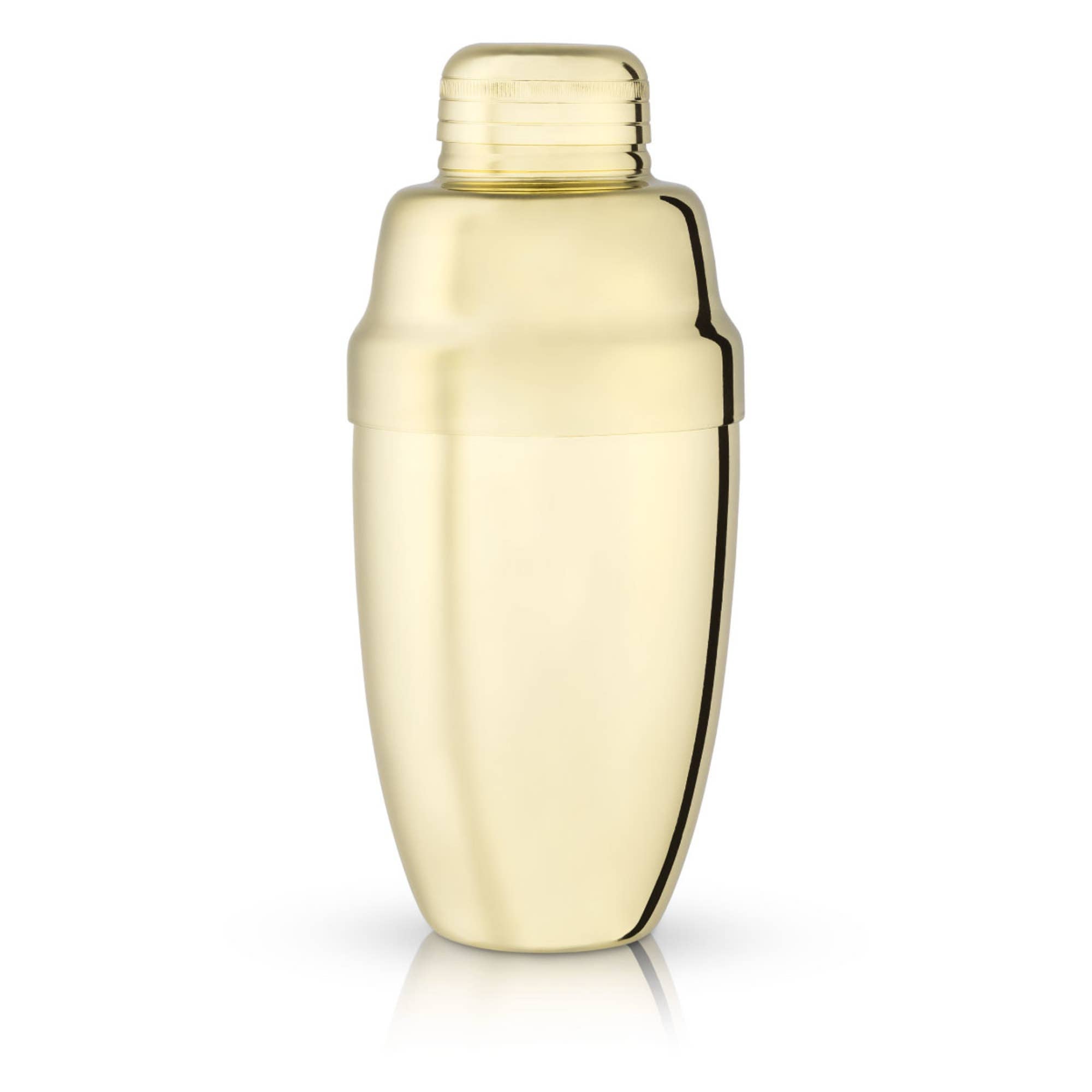Viski - Belmont™ Gold Plated Heavyweight Cocktail Shaker w Strainer