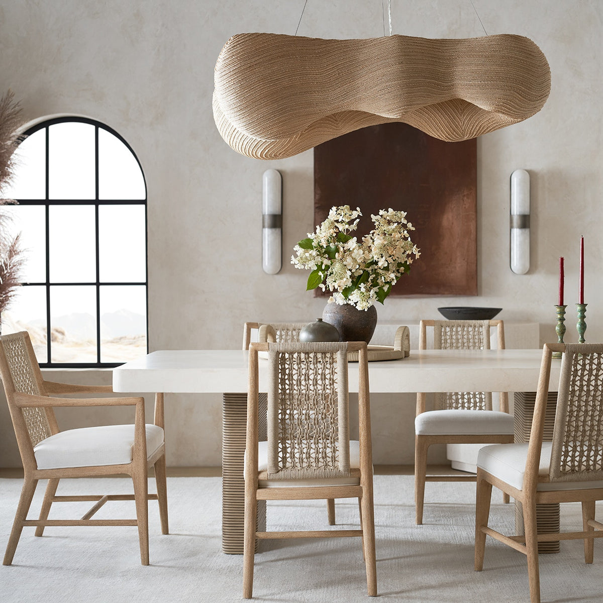 Palecek Ibiza Chandelier Long