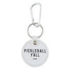 Round Leather Keychain - Pickleball Ya'll