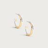 Anabel Aram Farrier Mixed Metal Hoop Earrings