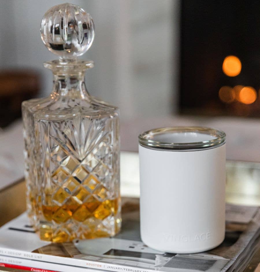 Vinglacé - White Glass Lined Whiskey Low Ball