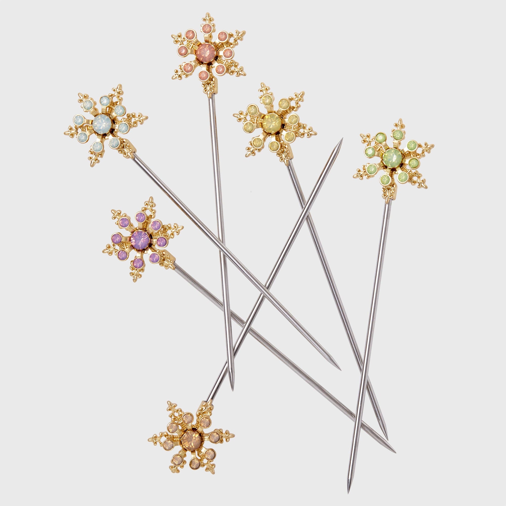 Joanna Buchanan - Snowflake cocktail picks, pastel