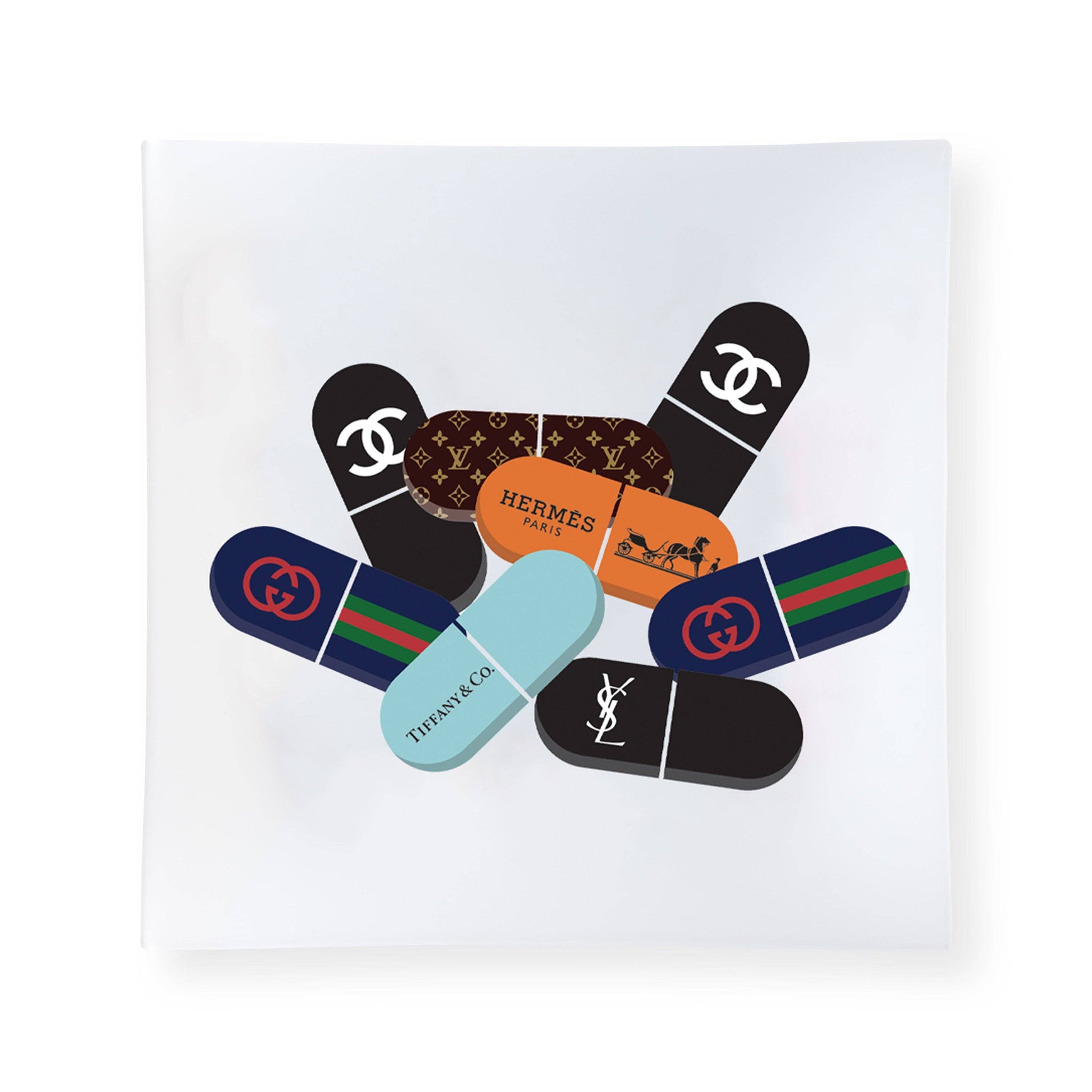 Toss Designs - Square Trinket Tray - Designer Pills