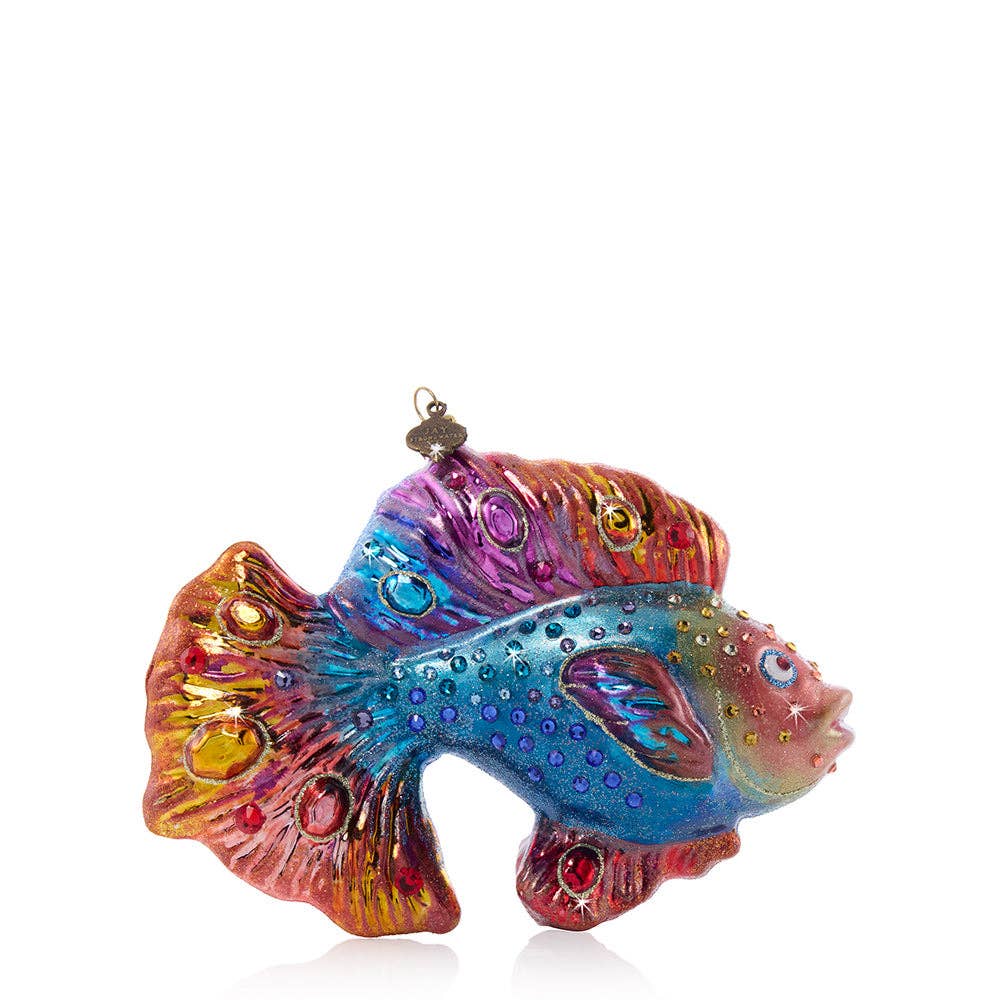 Jay Strongwater - Fancy Fish Glass Ornament