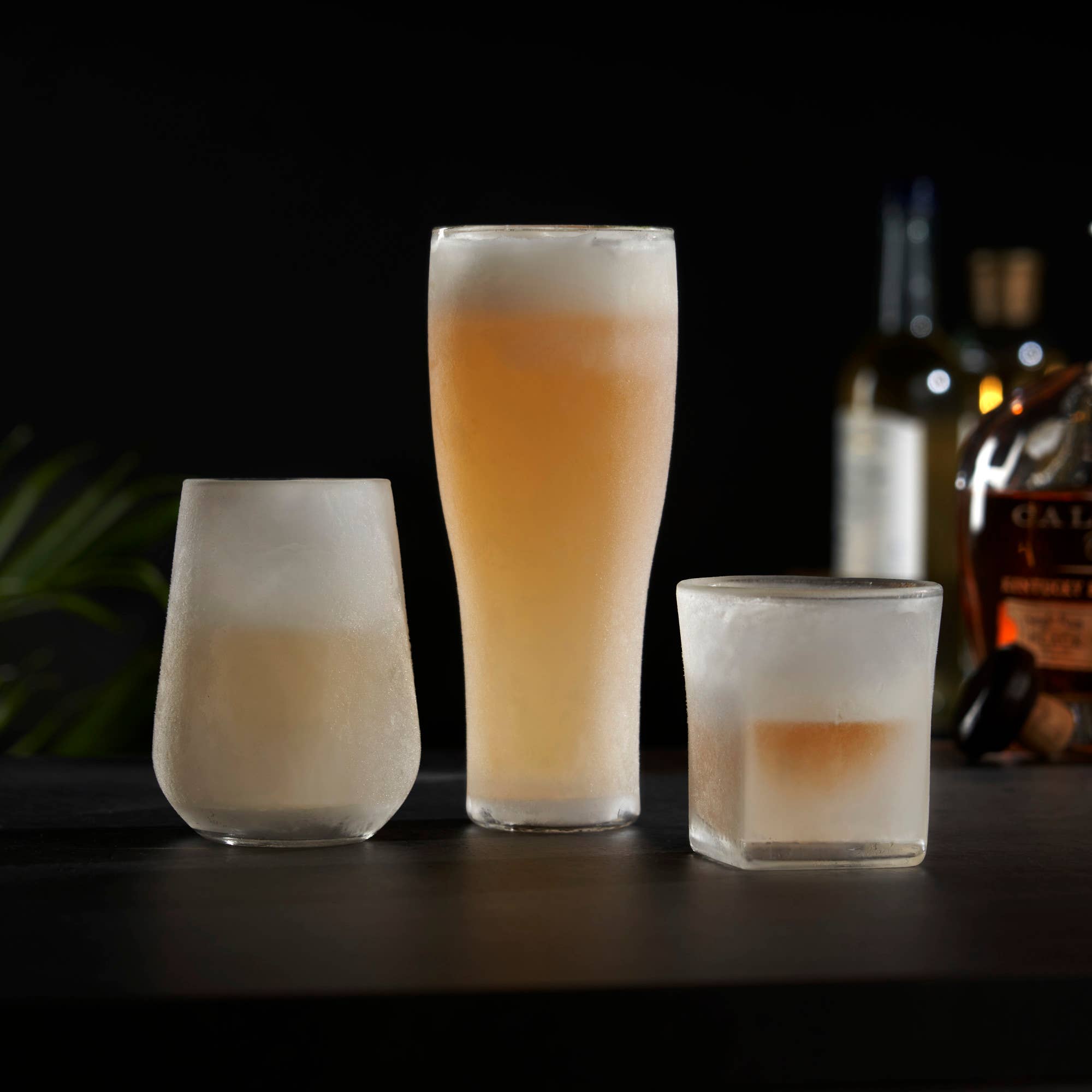 Viski - Glacier™ Double Walled Chilling Whiskey Glass w Cooling Gel