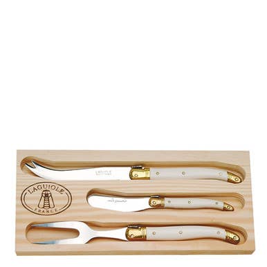 The French Farm - Jean Dubost 3pc Cheese Set with Ivory handles