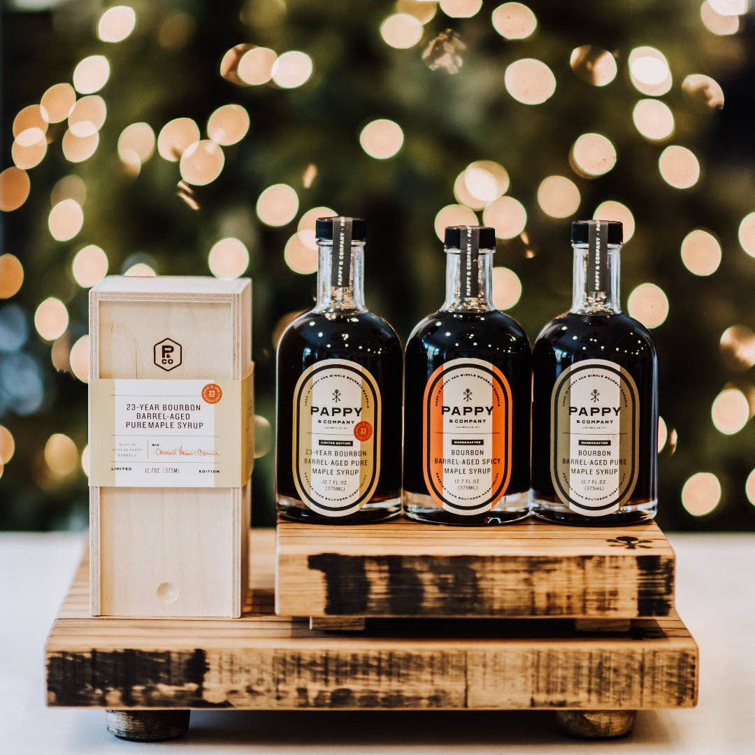 Pappy & Company - Award Winning Pappy Van Winkle Bourbon Barrel-Aged Pure Maple Syrup - Wholesale