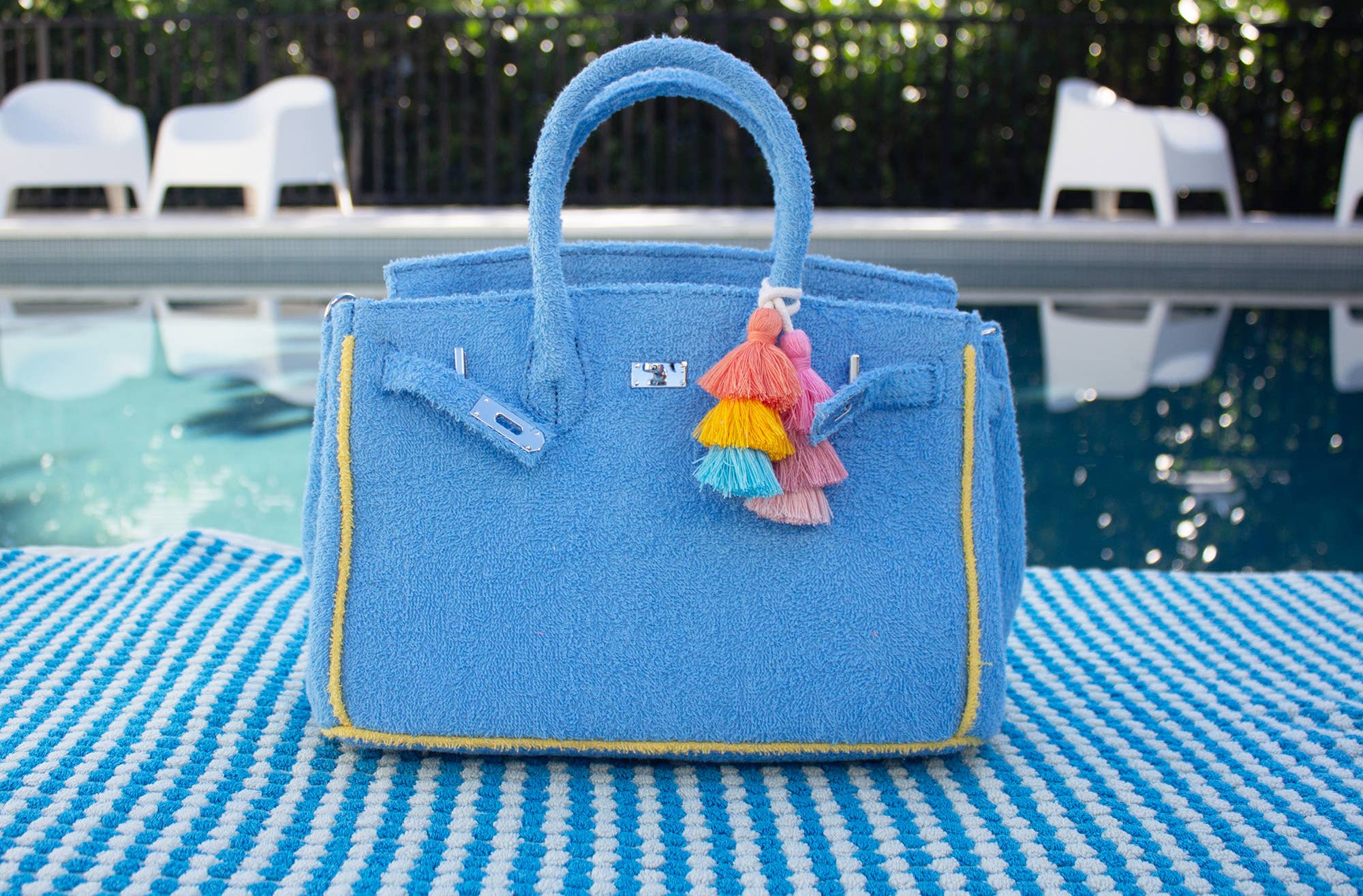 BEACH HAUS - Seaside Terry Tote - Sky Blue Small
