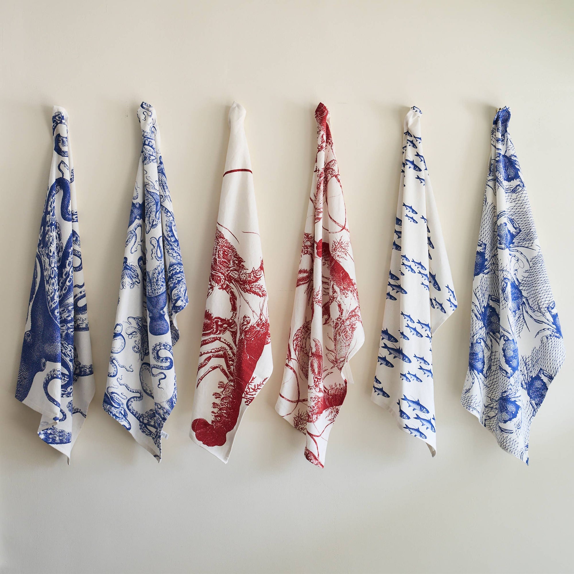 Caskata - School of Fish Kitchen Towels, Set of 2