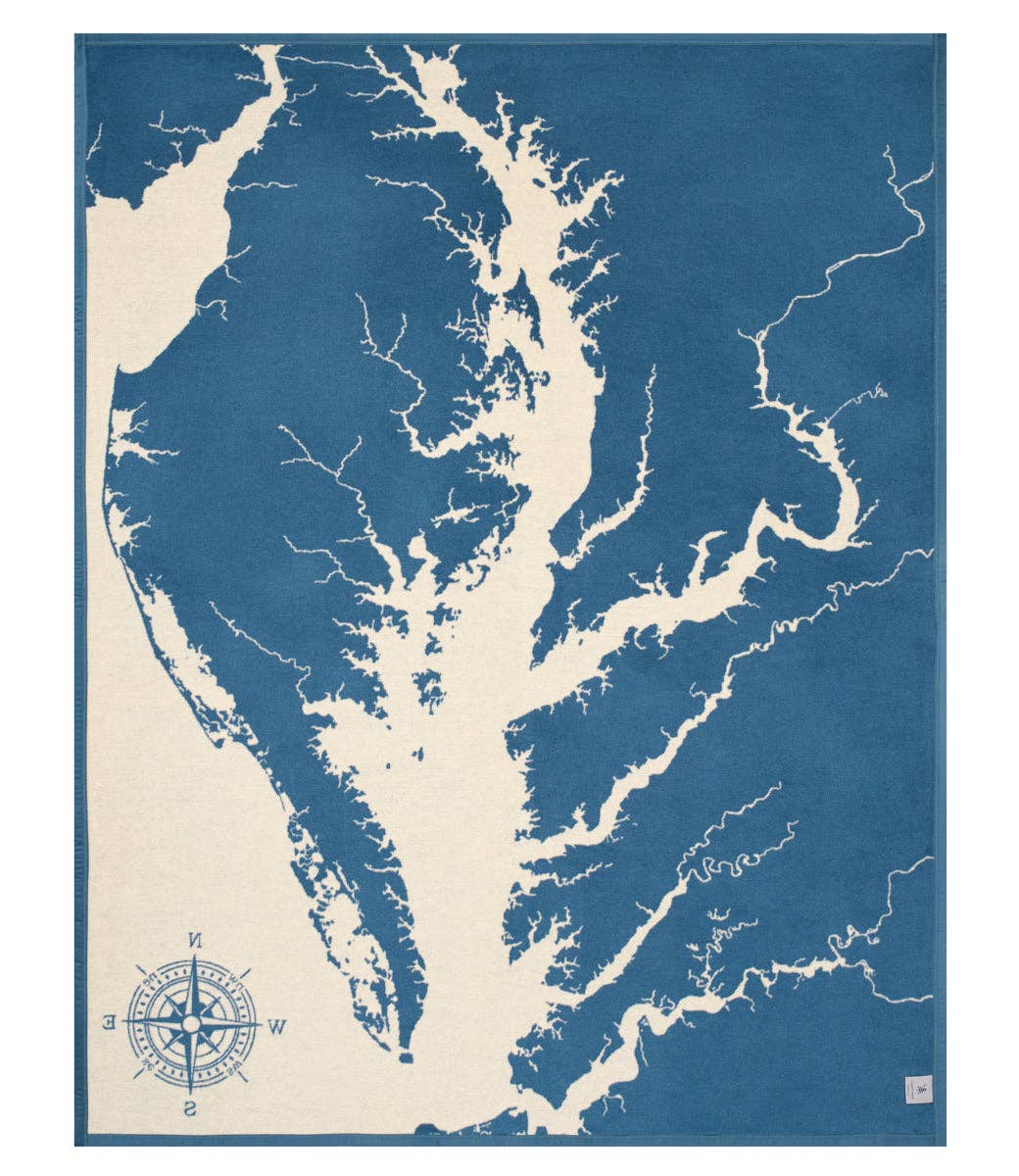 ChappyWrap - Chesapeake Bay Map Blanket