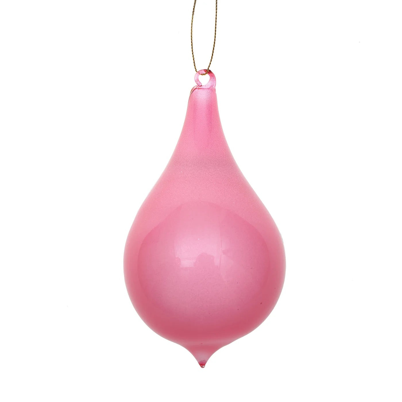 Winward Teardrop Glitter Bubblegum Drop Ornament 70MM