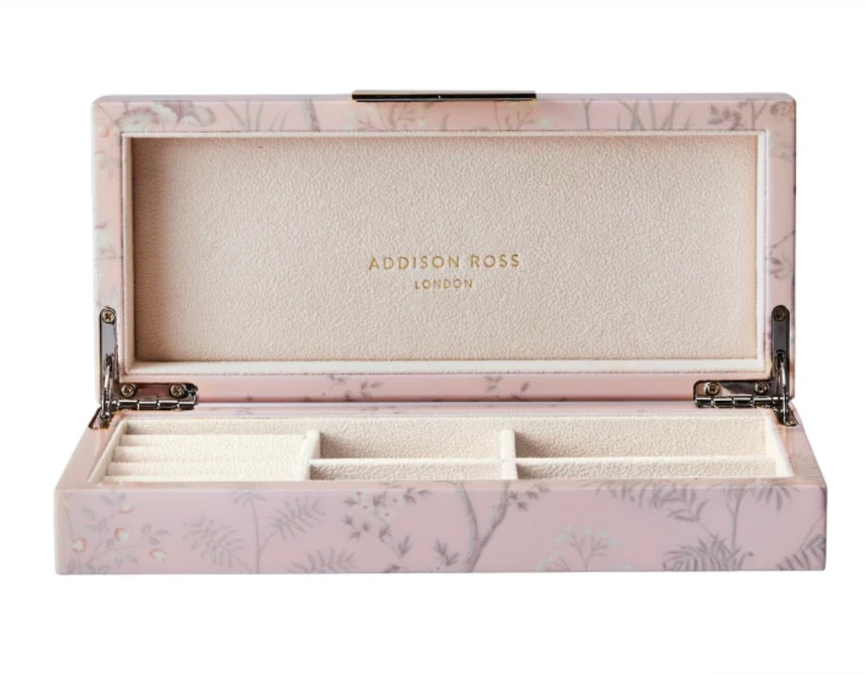Addison Ross Pink Chinoiserie Small Jewelry Box