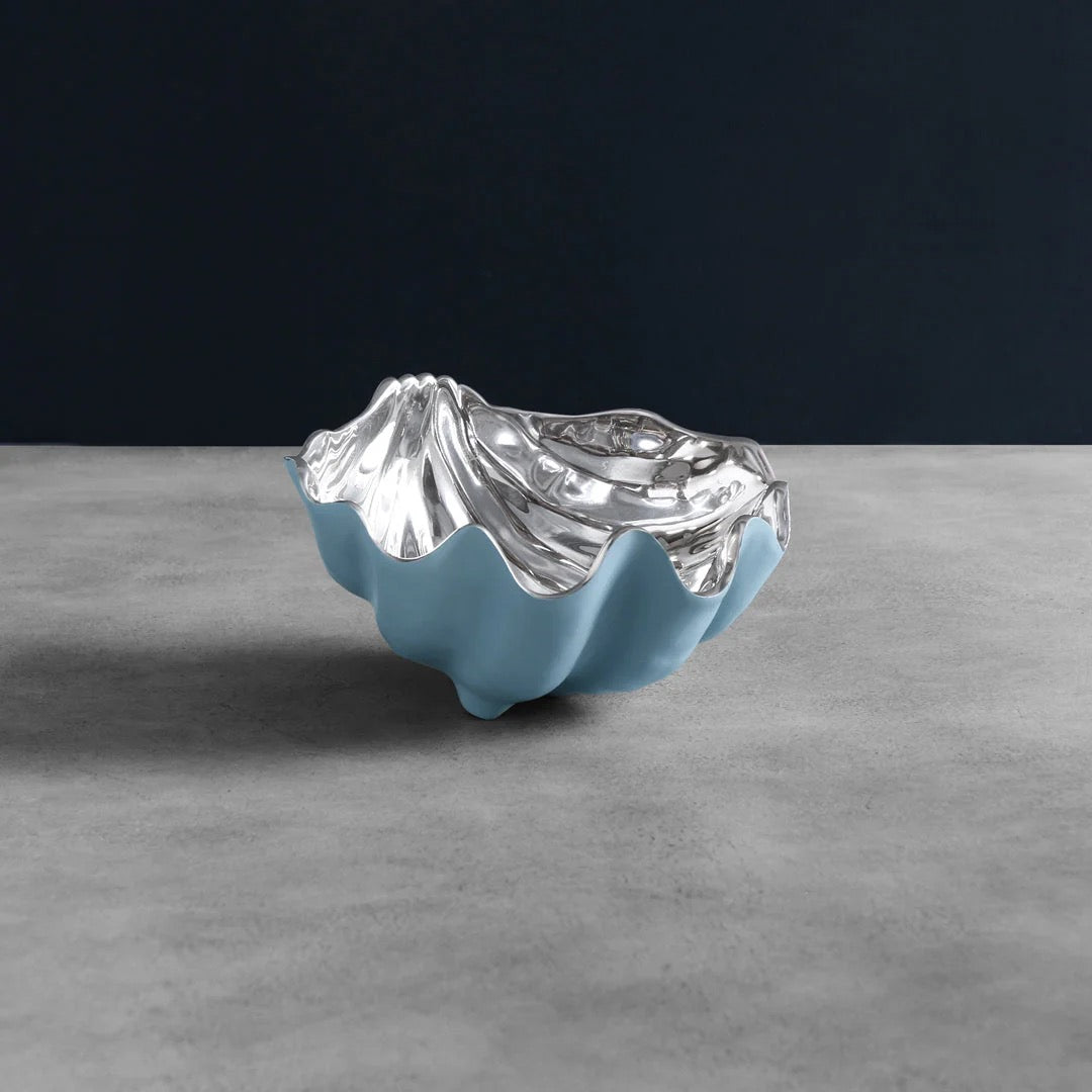 Thanni Shell Small Bowl (Blue and Silver)