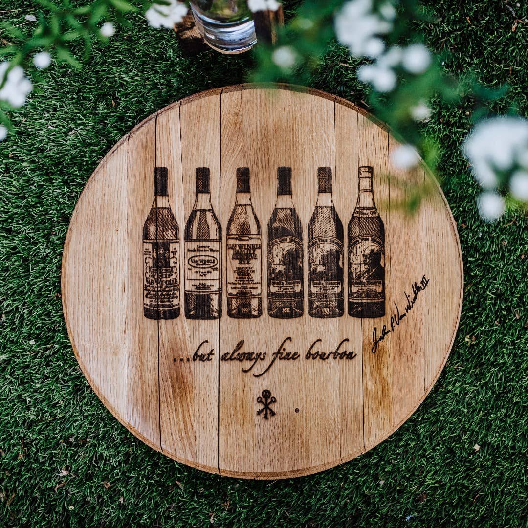 Pappy & Company - Limited Edition Authentic Bottle Flight Barrel Head