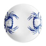 Caskata - Crabs Coupe Dinner Plate Blue