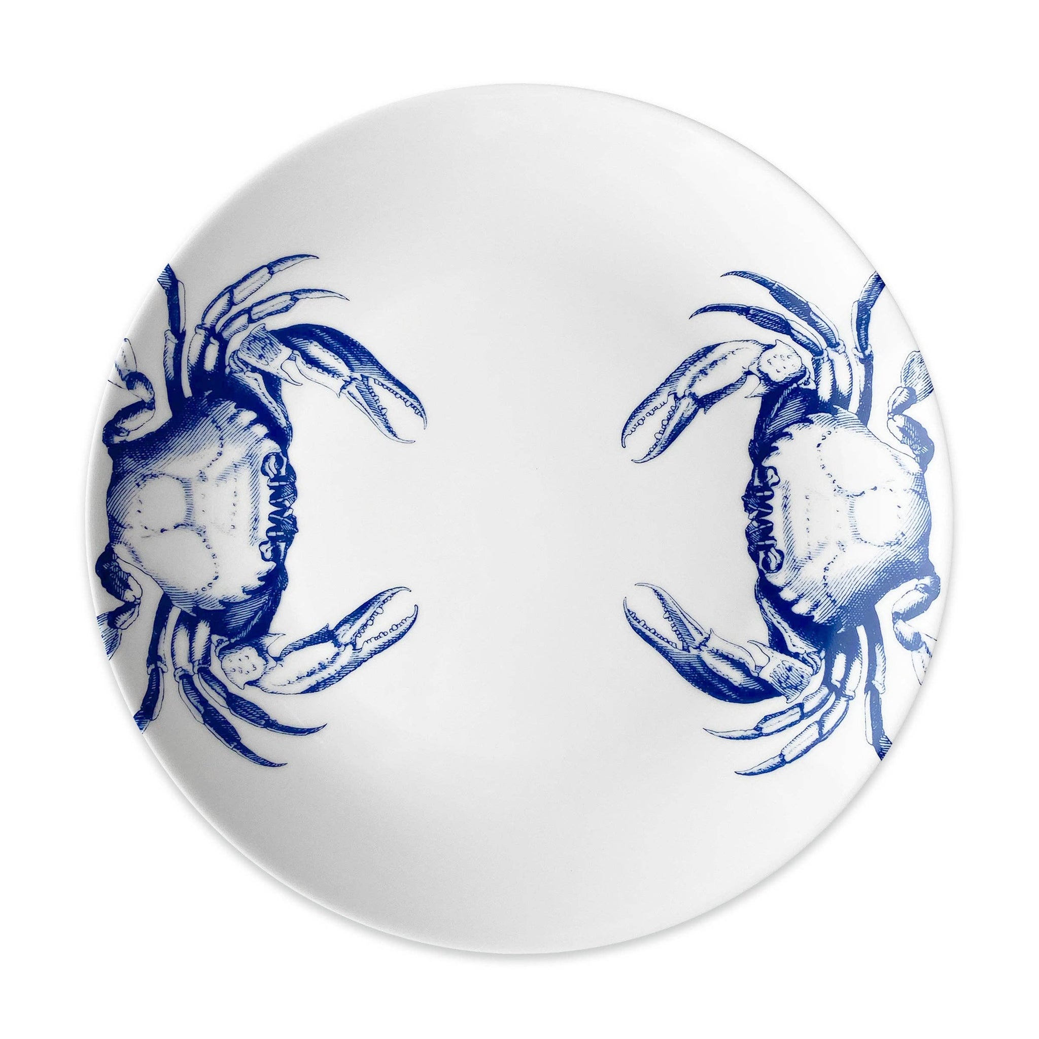 Caskata - Crabs Coupe Dinner Plate Blue