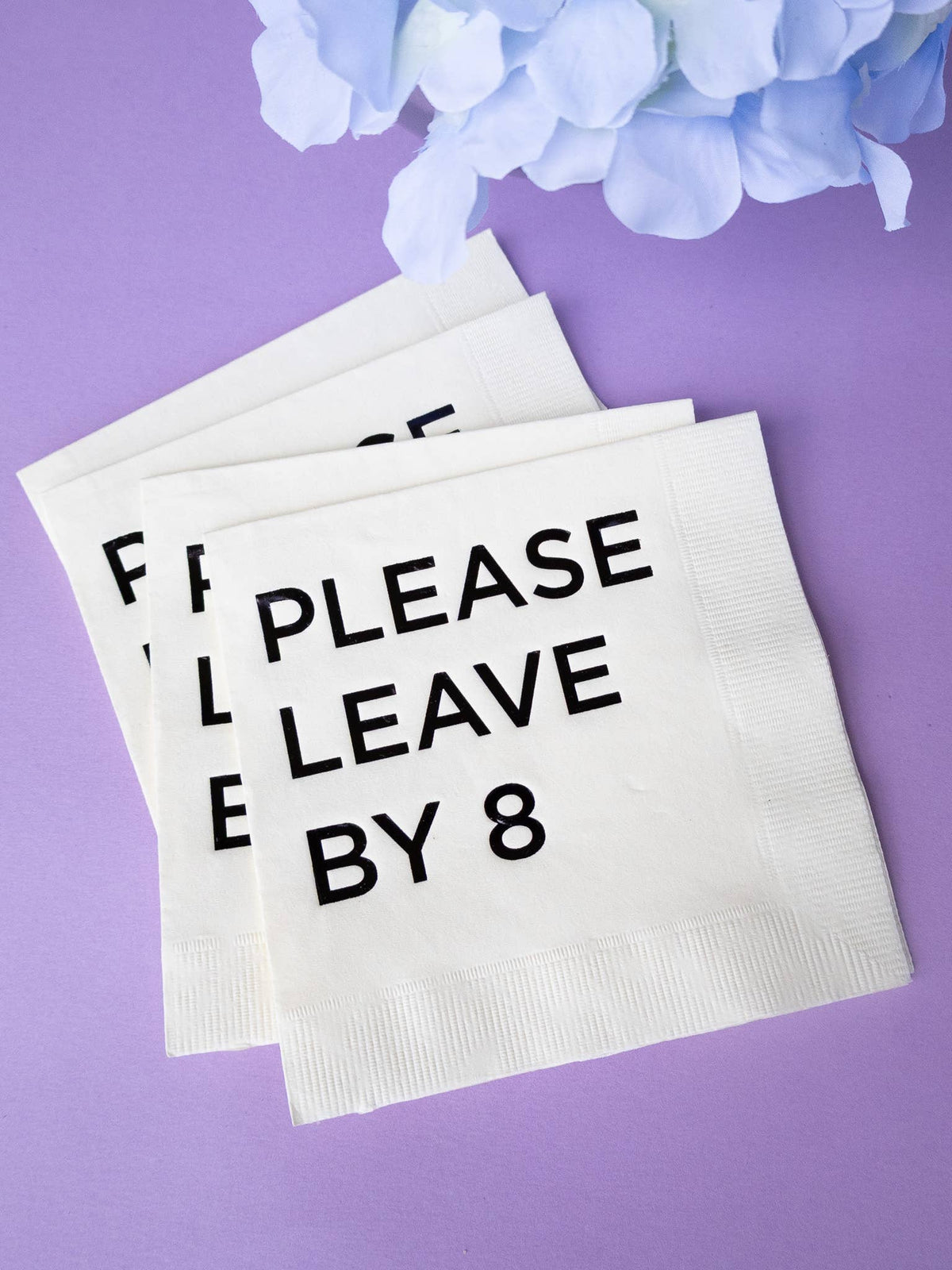 Katherine Designs & Co. - Please Leave by 8 cocktails napkins 