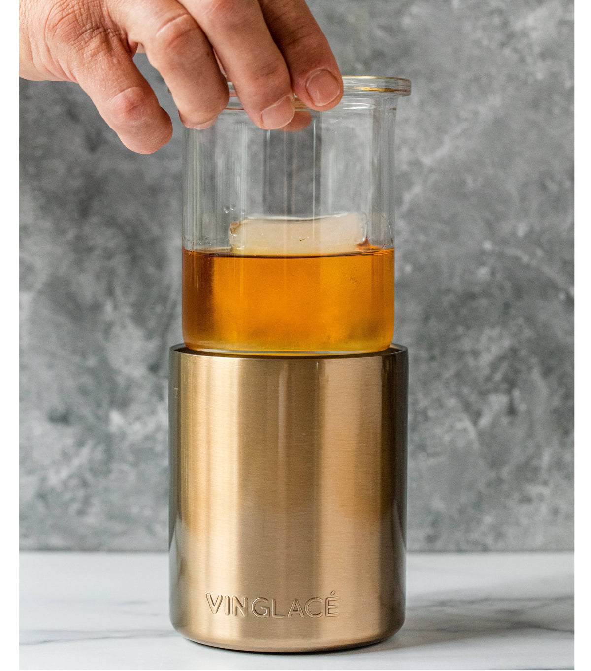 Vinglacé - Copper Glass Lined Whiskey Low Ball