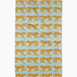 Geometry - Walking Cheetah Tea Towel