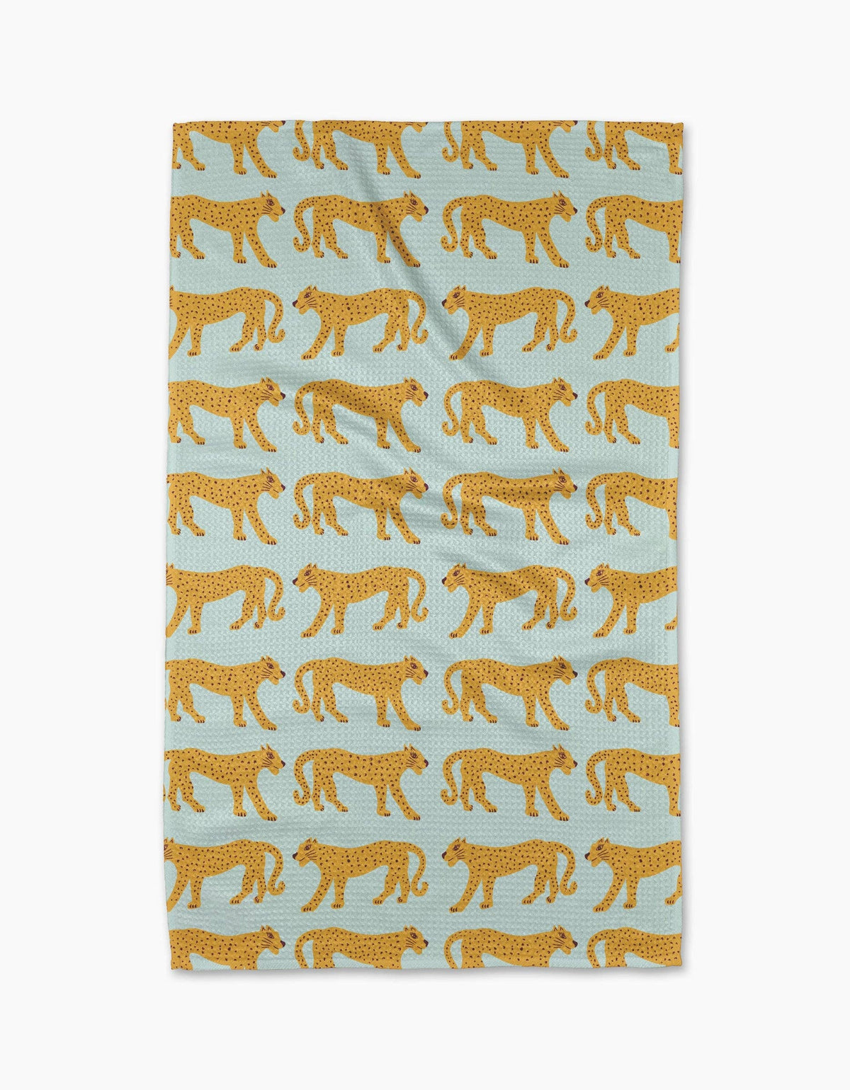 Geometry - Walking Cheetah Tea Towel