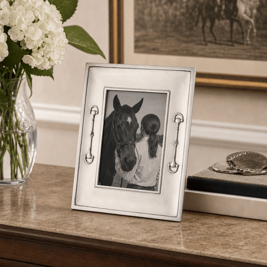 Equestrian Bit Pewter Photo Frame 5x7