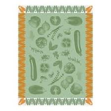 Le Jacquard Francais Ratatouille Courgette Green Tea Towel