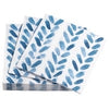 Annie Selke Brush Stroke Blue Cocktail Napkin