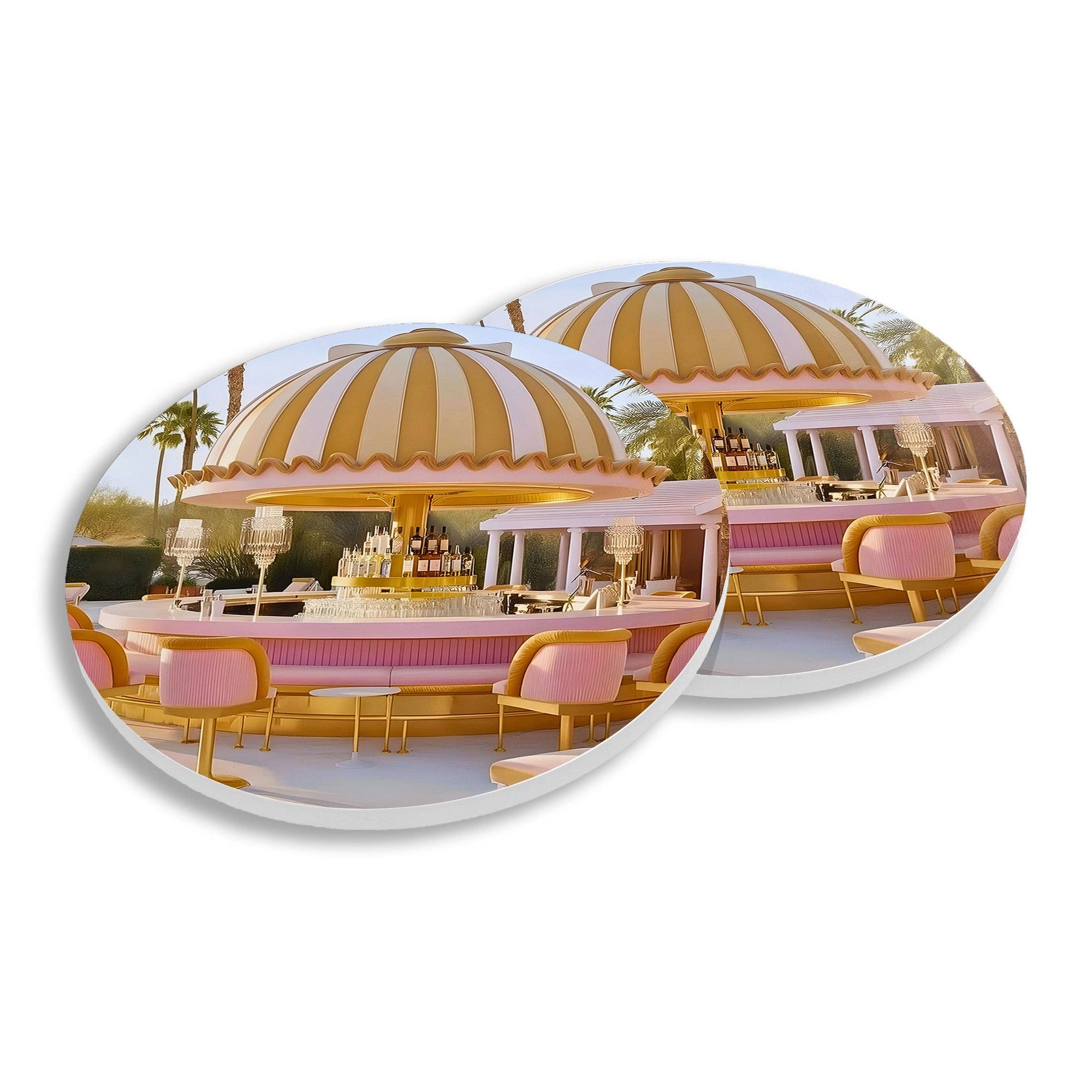 Toss Designs - Ceramic Coasters (Set of 4) - Beach Bar