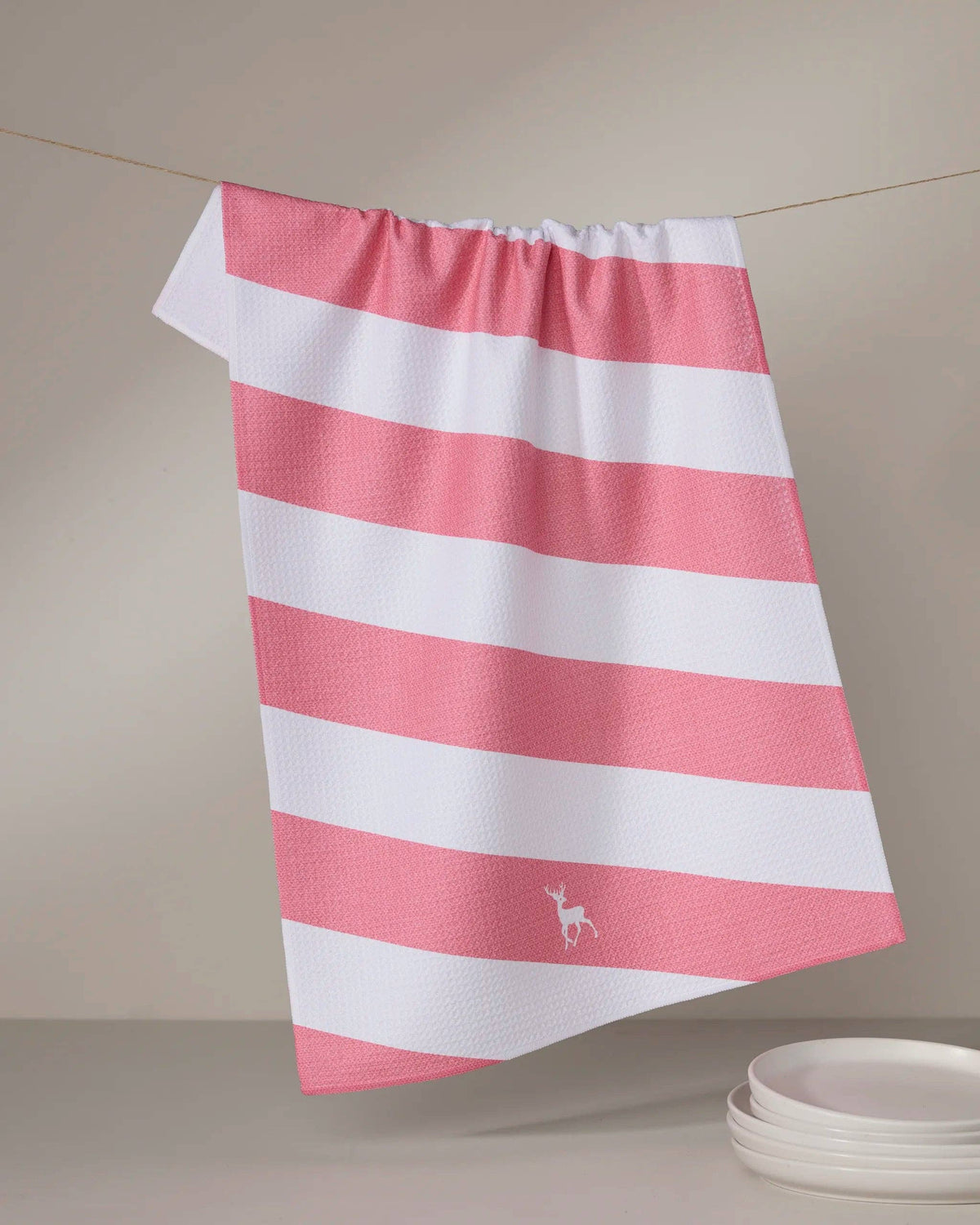 Geometry - Reindeer Run Tea Towel
