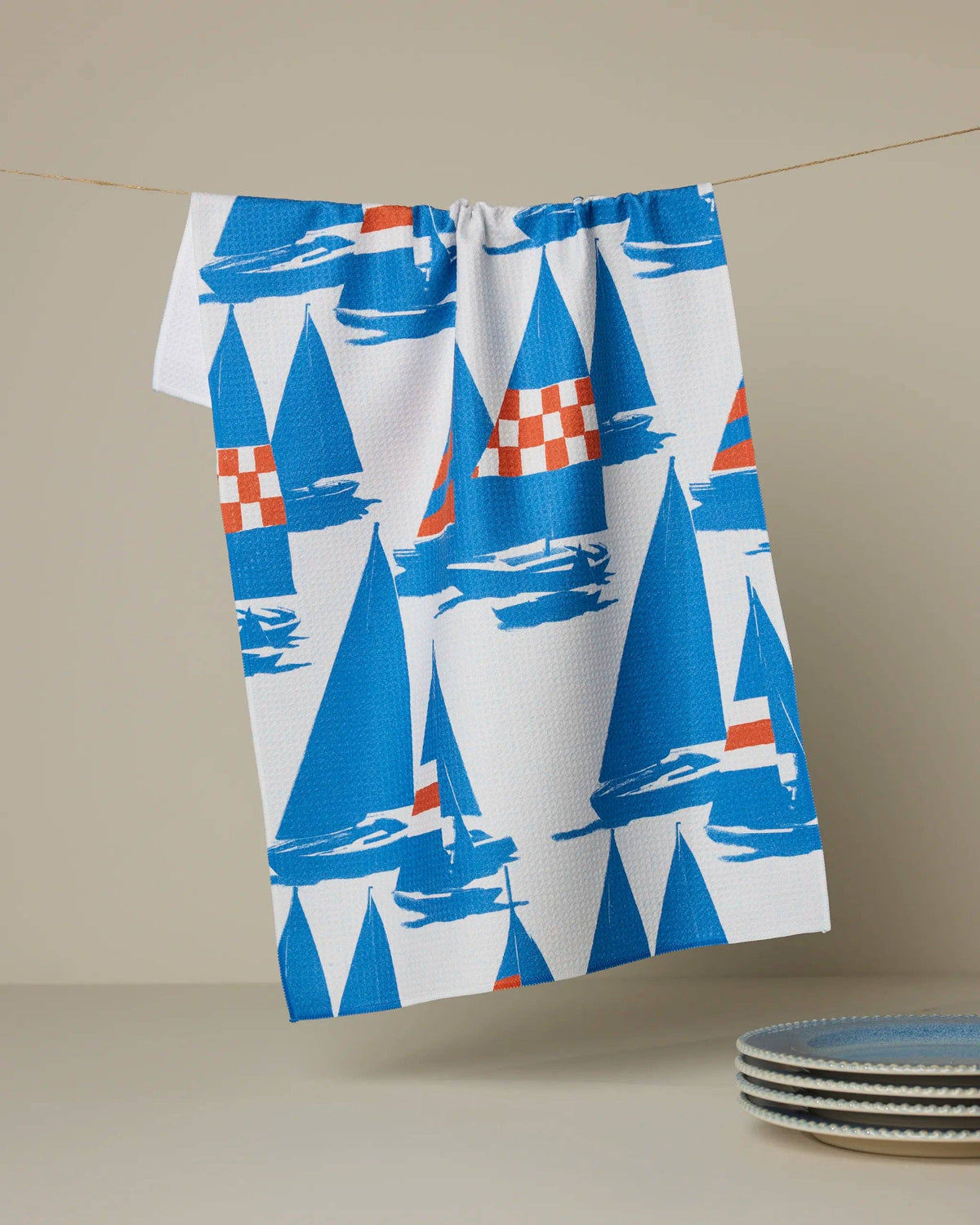 Geometry - Nautical Mile Tea Towel