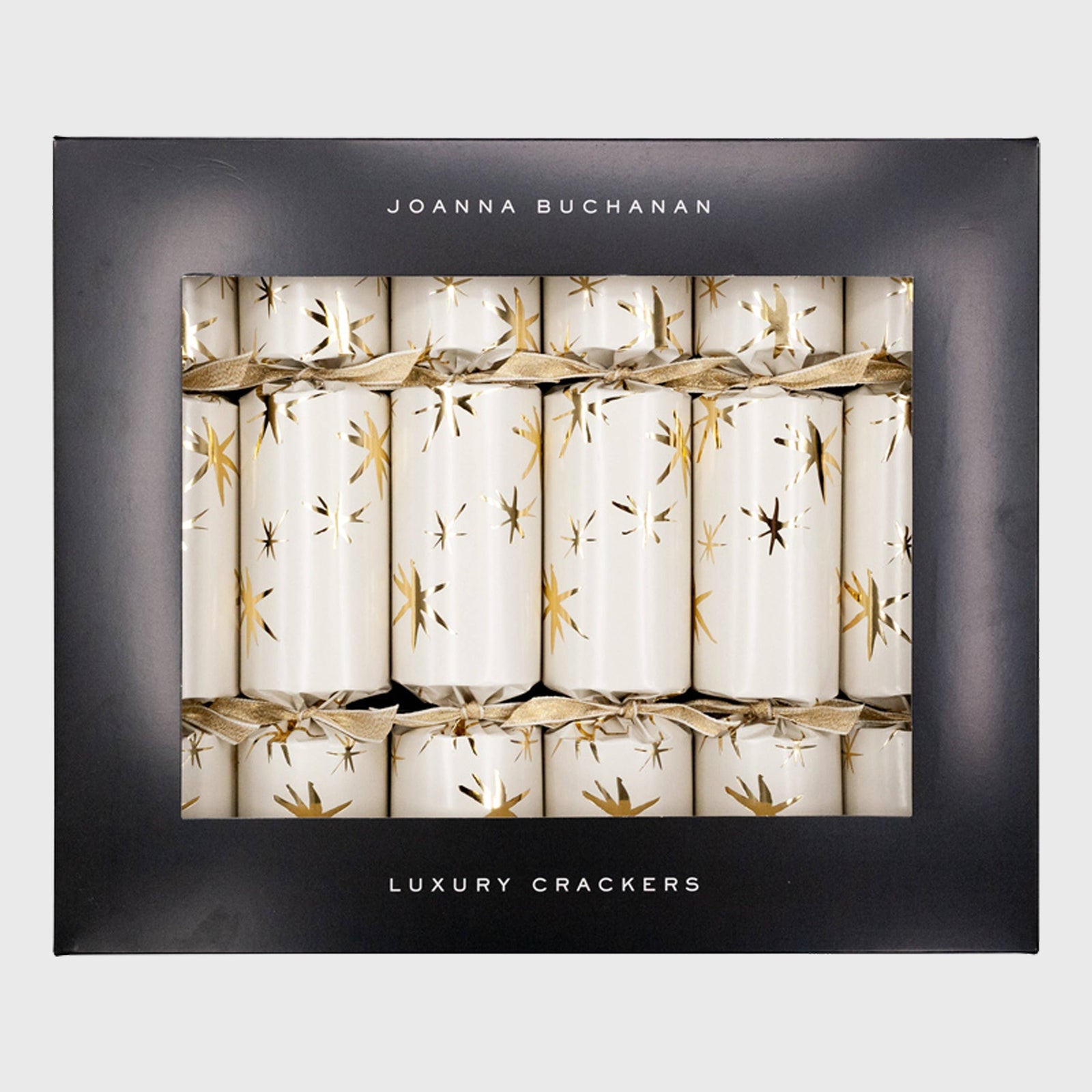 Joanna Buchanan - Luxury celebration crackers, cream with gold INDIVIDUALLY