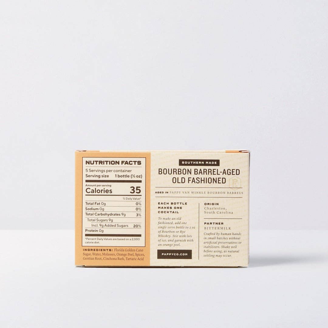 Pappy & Company - Pappy Van Winkle Bourbon Barrel-Aged Old Fashioned Mix: Single Serve 5-Pack - Wholesale