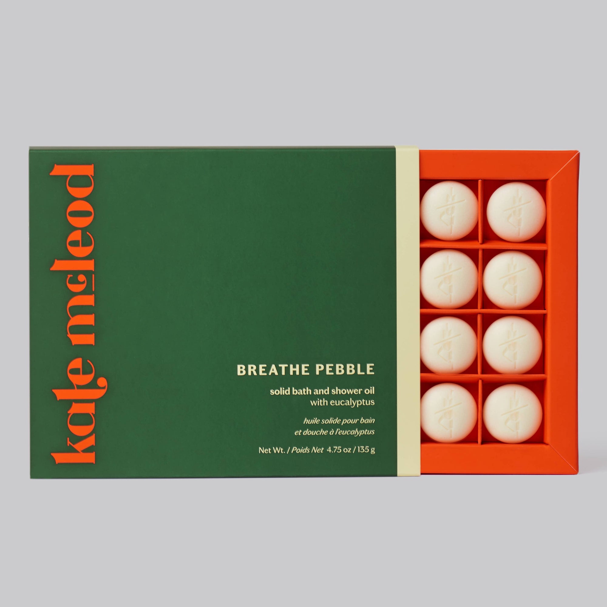 Kate McLeod - Breathe Pebble | Deep Moisturizing Solid Bath & Shower Oil
