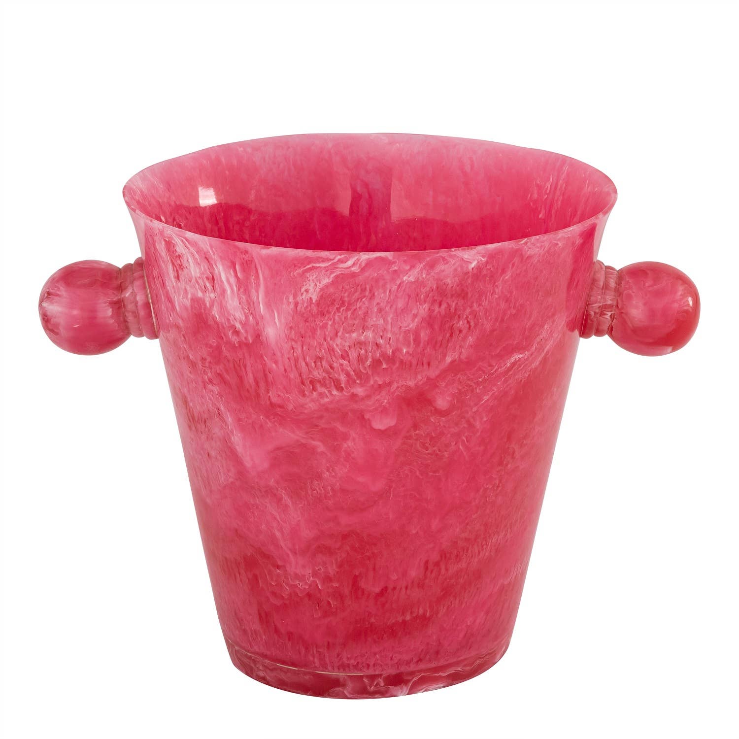 BIDKhome - Pink Resin Ice Bucket w/Handles