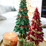 Merry Traditions Cone Tree (Red/Citron) 13"