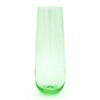 Saban Glass Sheer Stemless Flute Beryl Green