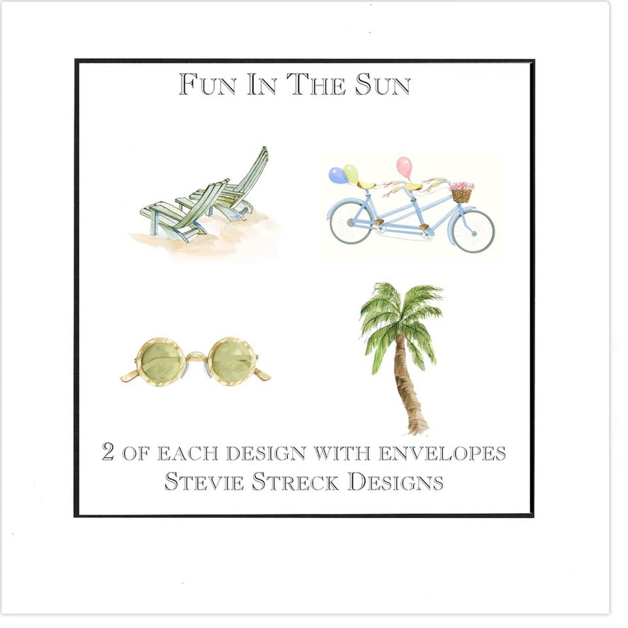 Stevie Streck Card Box - 2 each 4 designs