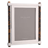 Tortoise Pillar & Silver Picture Frame Silver Plate 5x7