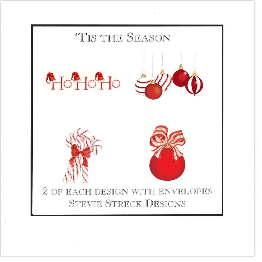 Stevie Streck Card Box - 2 each 4 designs