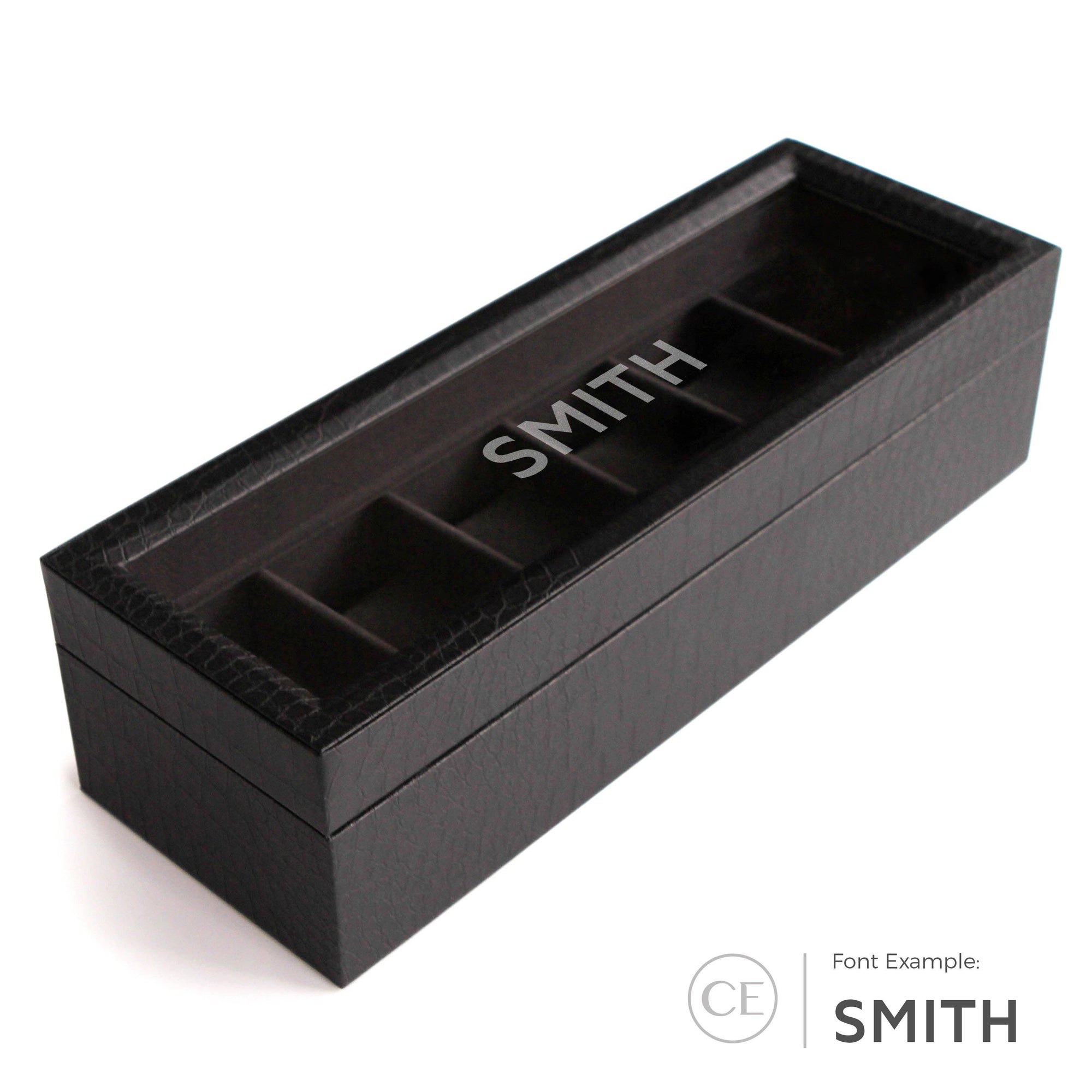 Case Elegance - Faux Crocodile Watch Box - 6 Slot