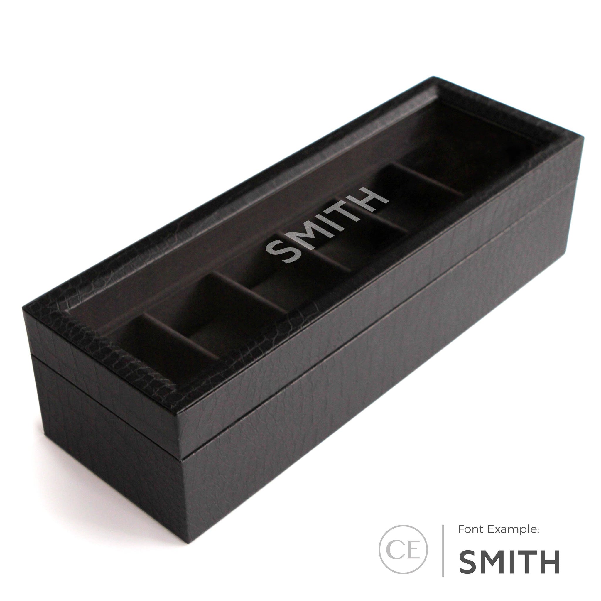 Case Elegance - Faux Crocodile Watch Box - 6 Slot