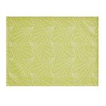 Le Jacquard Francais La Carte Feuilles Coated Placemat 19x14  - Green