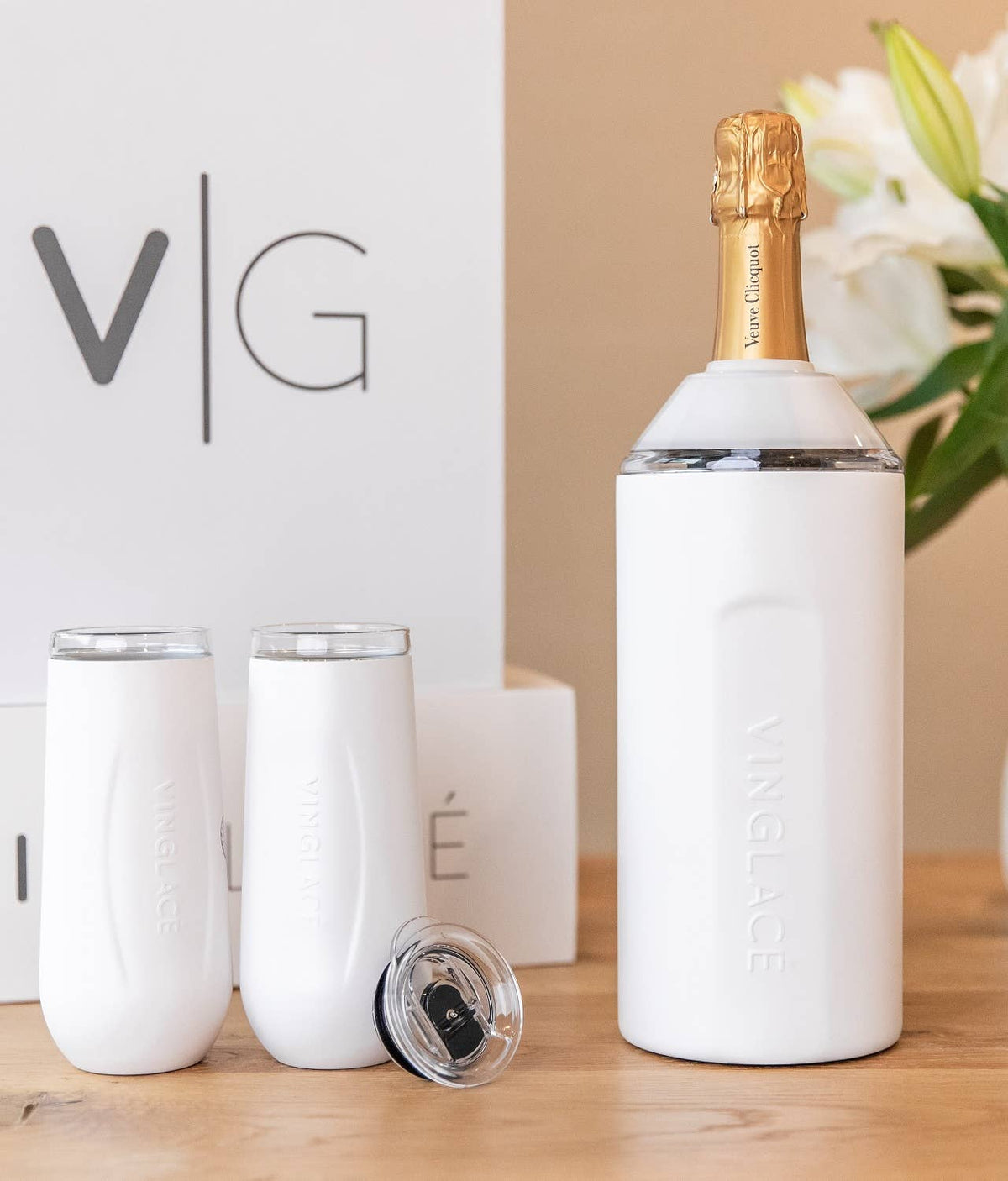 Vinglacé - Champagne Gift Sets with Glass Lined Flutes